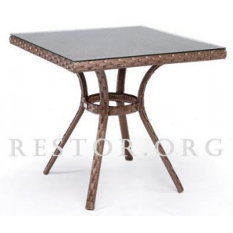 Плетёный стол Klasik-1529, Техноротанг (Искусственный ротанг), Всесезонная мебель, для летней площадки, террассы....